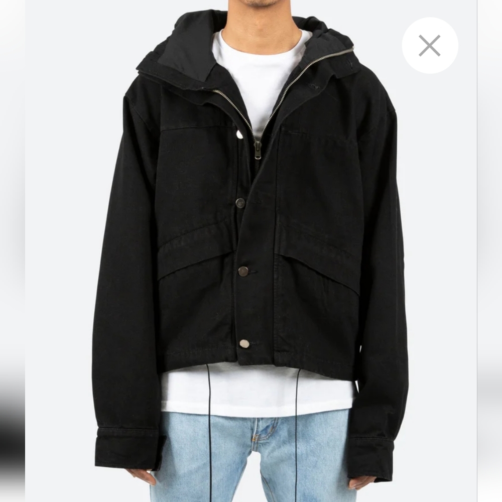 MNML Black Hooded Jacket